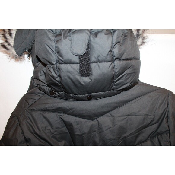 NEW COLUMBIA VILLAGE PARK INSULATED FAUX FUR TRIM HOOD BLACK JACKET SIZE XS - Picture 4 of 7